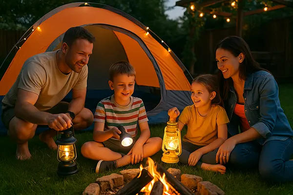 Children with lantern