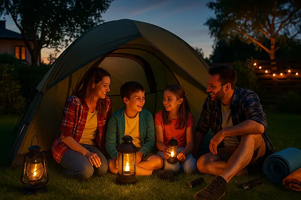 Children with lantern