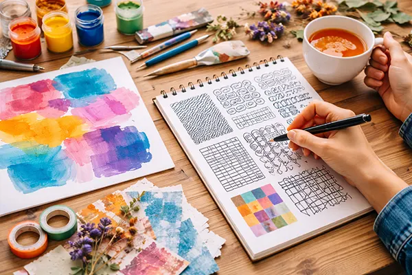 linear drawing pattern